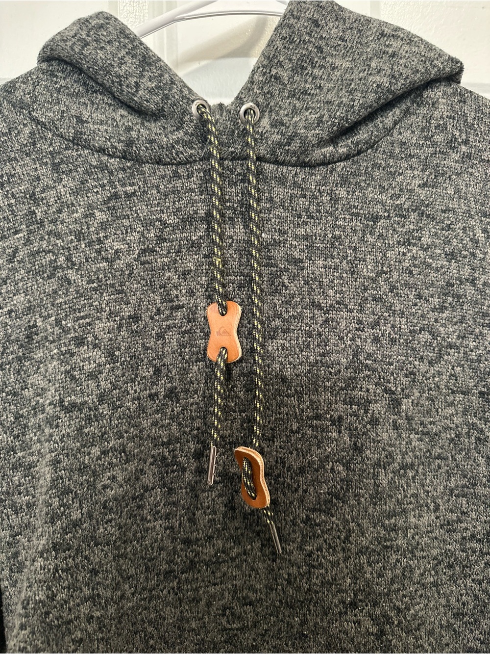 Quiksilver Men's Dark Gray Crewneck Hoodie Sweater - Picture 3 of 5